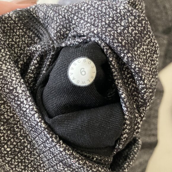 Lululemon Wunder Under Leggings / Tights / Pants (black grey herringbone) Luon - Picture 8 of 12